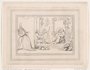 Les Conforts de Bath, Planche 6, 6 janvier 1798 - Thomas Rowlandson