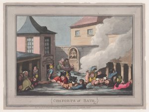 Les Conforts de Bath, Planche 7, 6 janvier 1798 - Thomas Rowlandson
