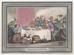 Les Conforts de Bath, Planche 9, 6 janvier 1798 - Thomas Rowlandson