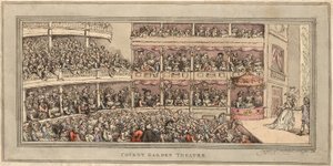 Théâtre de Covent Garden, pub. Henry Brookes, 1786 - Thomas Rowlandson