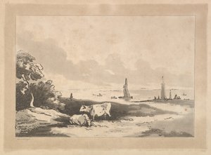 Vaches et paysage marin, 1783-89 - Thomas Rowlandson