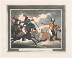 Coupez-en un et tête de cheval près du côté, Protégez, 1er septembre 1798 - Thomas Rowlandson