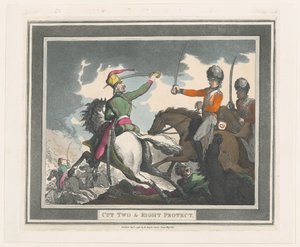 Couper deux et protéger à droite, 1er septembre 1798 - Thomas Rowlandson