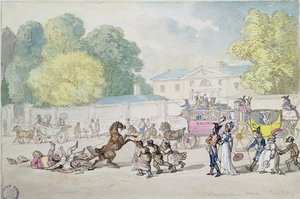 Devonshire House, Piccadilly - Thomas Rowlandson