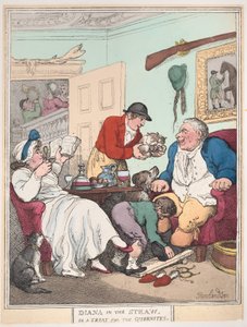 Diane dans la paille, ou Un régal pour les Quornites, 1er janvier 1804 - Thomas Rowlandson
