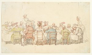 Dîner, XIXe siècle - Thomas Rowlandson