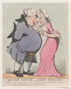 Docteur Convex et Dame Concave - Thomas Rowlandson