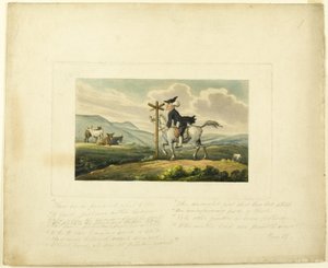 Le Docteur Syntax perdant son chemin, de Le Tour du Docteur Syntax - Thomas Rowlandson