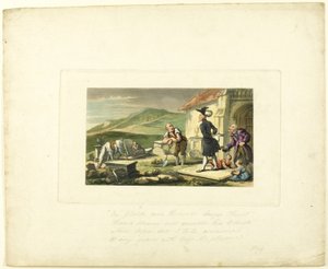 Doctor Syntax méditant sur les pierres tombales, de The Tour of Doctor Syntax - Thomas Rowlandson