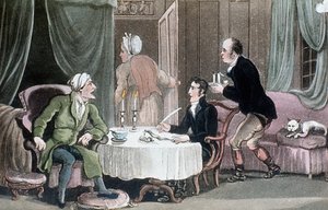 Le docteur Syntax rédigeant son testament