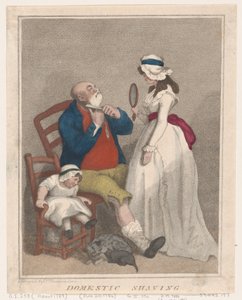 Rasage Domestique, 21 août 1786 - Thomas Rowlandson