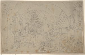 Le Dr Syntax et les chasseurs de renards à la retraite - Thomas Rowlandson