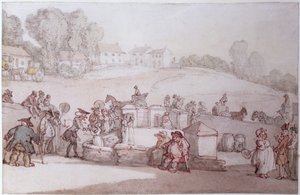 Dr Syntax au spa de Harrogate - Thomas Rowlandson