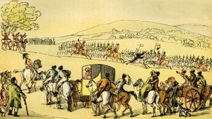 Le Dr Syntax à une revue - Thomas Rowlandson