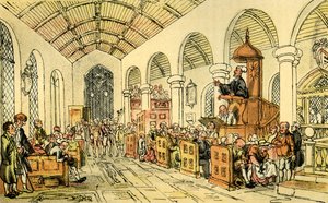 Le Dr Syntax prêchant - Thomas Rowlandson