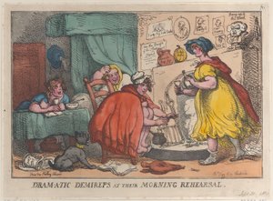 Répetition matinale des demi-reps dramatiques, 30 septembre 1810 - Thomas Rowlandson