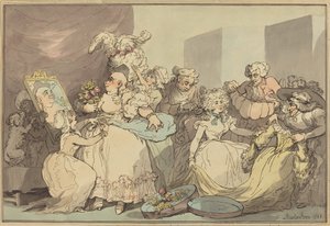 Habillage pour un anniversaire, 1788 - Thomas Rowlandson