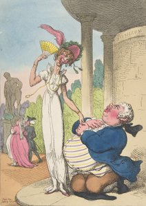 Dropsy courtisant la consommation - Thomas Rowlandson