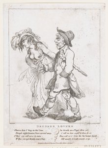 Amants ivres - Thomas Rowlandson