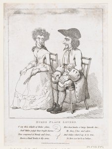 Les amoureux de Dukes Place - Thomas Rowlandson