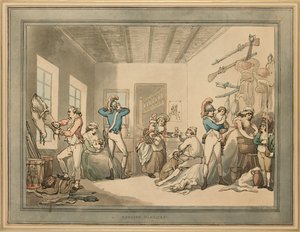 Caserne anglaise, 1788 - Thomas Rowlandson