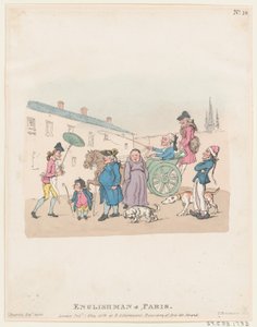 Anglais à Paris, 1er mai 1803 - Thomas Rowlandson