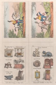 Mobilier à la mode à Hogs Norton, équitation mathématique - Thomas Rowlandson