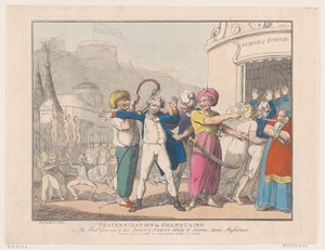 Fraternisation au Grand Caire, ou Le général fou et sa joyeuse compagnie - Thomas Rowlandson