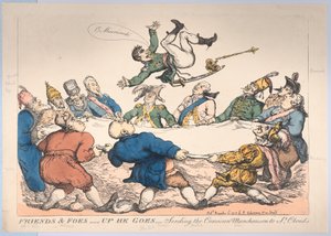 Amis et ennemis - Il monte - Envoyant le Munchausen corse à St. Cloud, décembre 12, 1813