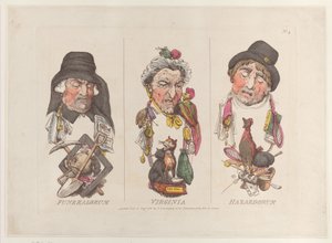 Funeralorum, Virginie, Hazardorum, 15 août 1800 - Thomas Rowlandson
