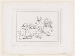 Partie de cribbage - Thomas Rowlandson
