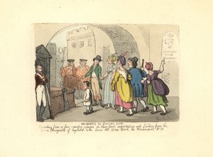 Gentleman escortant des cousins de la campagne lors de leur première visite à Londres - Thomas Rowlandson
