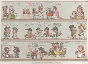 Bordures grotesques pour pièces et halls, 1er décembre 1800 - Thomas Rowlandson