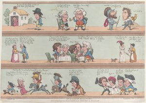 Bordures grotesques pour pièces et halls, réimpression - Thomas Rowlandson