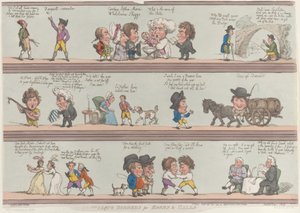 Bordures grotesques pour pièces et halls, [20 octobre 1800], réimpression