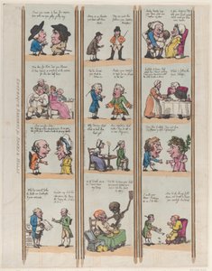 Bordures grotesques pour pièces et halls, Planche 15, 1799 - Thomas Rowlandson