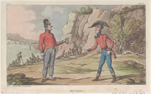 Demi-rations, des Aventures Militaires de Johnny Newcome, 1815