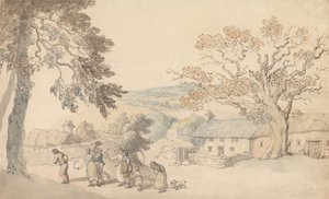 Les moissonneurs se mettent au travail - Thomas Rowlandson