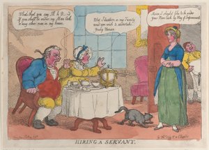 Embaucher un serviteur, 1811 - Thomas Rowlandson