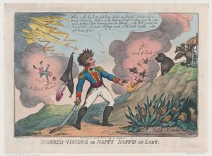 Horribles visions de Nappy capturé enfin - Thomas Rowlandson