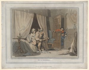 Démolisseurs de maisons, gravure réalisée par Thomas Molten, 1791 - Thomas Rowlandson