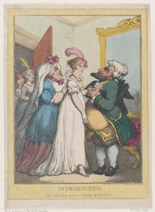 Introduction, ou Moïse avec une bonne affaire, 23 juillet 1806 - Thomas Rowlandson