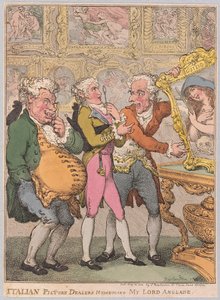 Marchands de tableaux italiens trompant Monseigneur Anglais, pub. 1812