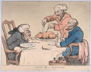 Juifs à un déjeuner, 1794 - Thomas Rowlandson