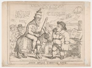 Le péage de John Bull - Thomas Rowlandson