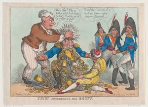 Junot déversant son butin, 17 octobre 1808 - Thomas Rowlandson