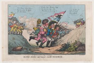 La retraite du roi Joe de Madrid, 21 août 1808 - Thomas Rowlandson