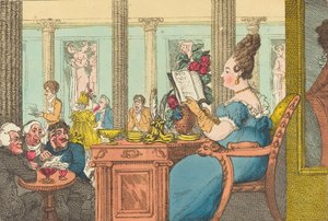 La Belle Limonaudière au Café des Mille Colonnes, Palais Royal, Paris, 1814 - Thomas Rowlandson