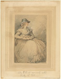 Lady Elliott, communément appelée Dolly la Grande - Thomas Rowlandson