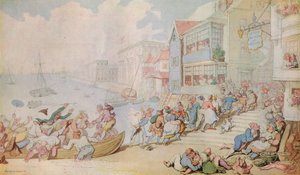 Débarquement à Greenwich, vers 1780